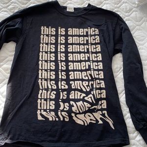 Limited edition Childish Gambino tour shirt